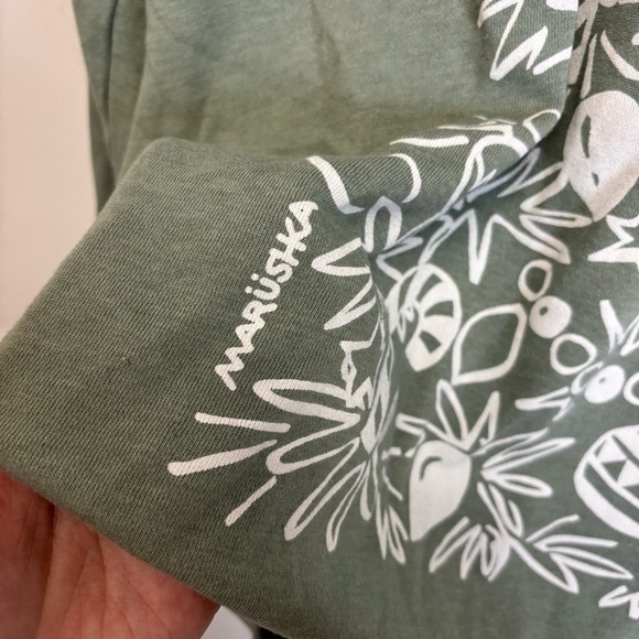 Women’s Marushka Hoodie with White Christmas Tree Design - Picture 3 of 6